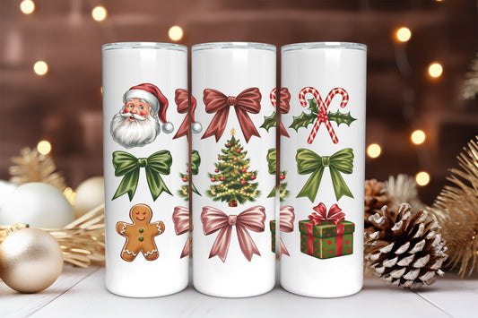 SKINNY TUMBLER - CRISTMAS THEME - GIRLS