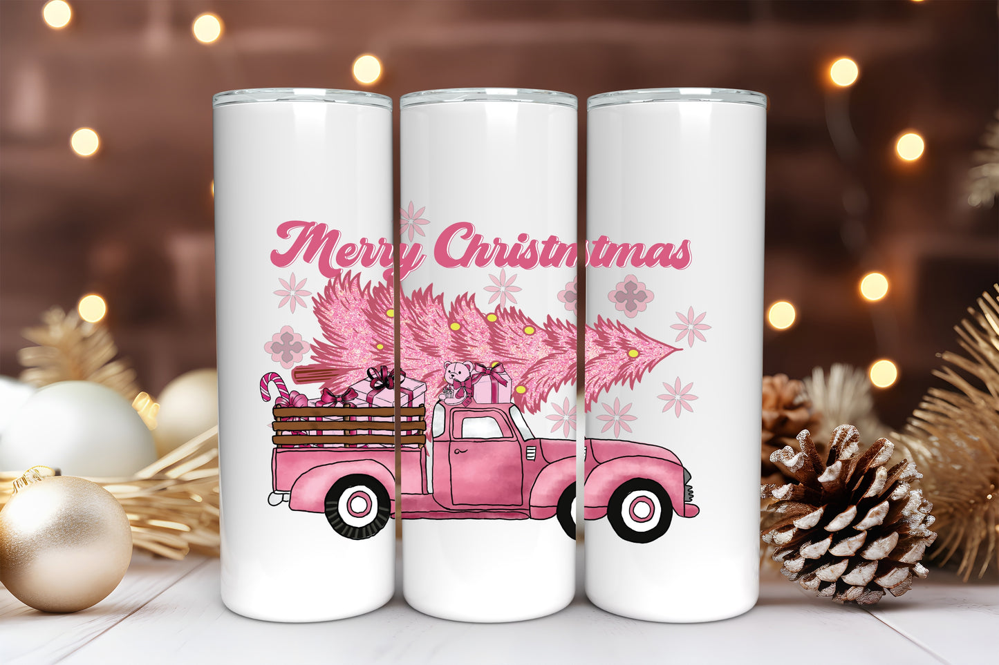 SKINNY TUMBLER - CRISTMAS THEME - GIRLS