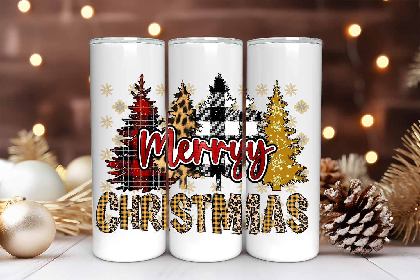 SKINNY TUMBLER - CRISTMAS THEME - GIRLS